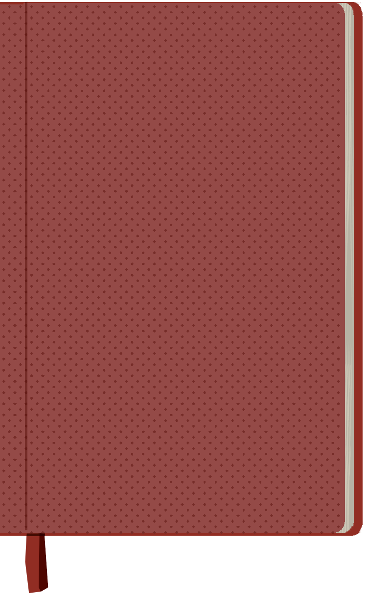 notebook page, half