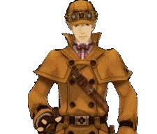 herlock sholmes from great ace attorney bowing