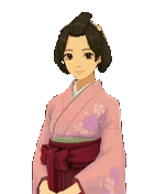 animated gif of susato mikotoba from great ace attorney opening a book